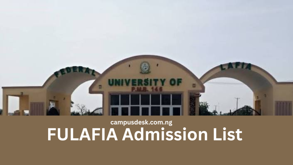 FULAFIA Admission List 2026/2027