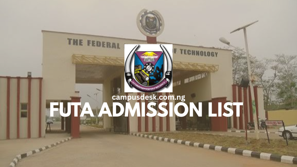 FUTA ADMISSION LIST