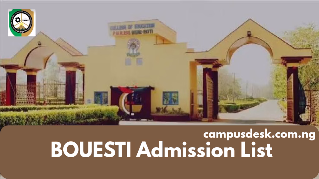 BOUESTI Admission List 2026/2027