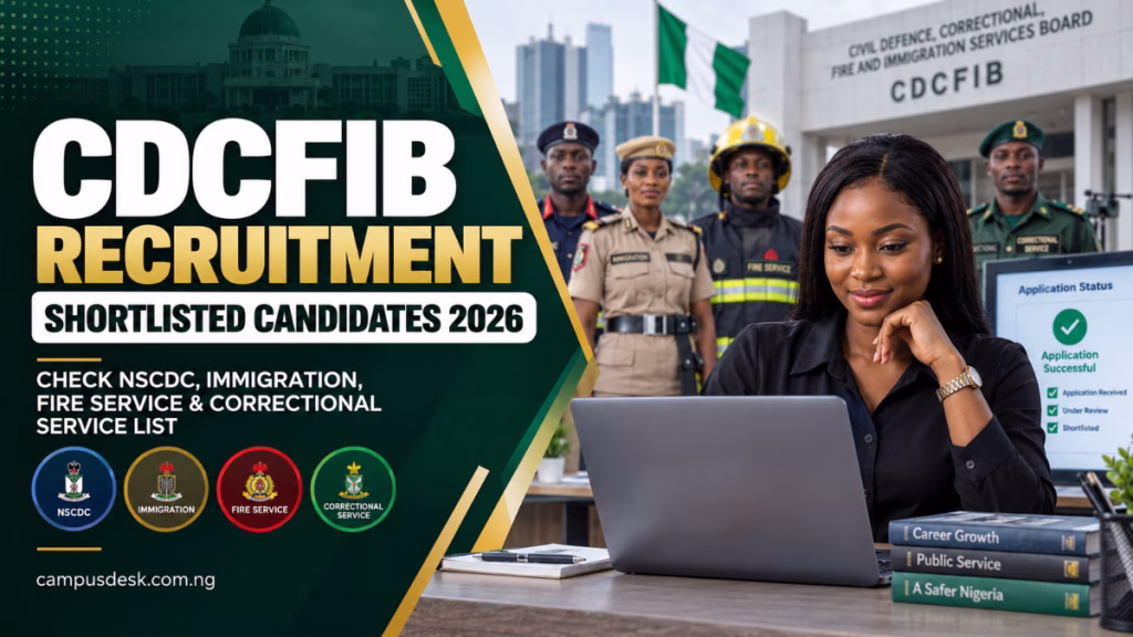 CDCFIB Recruitment Shortlisted Candidates 2026/2027