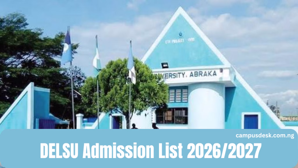 DELSU Admission List 2026/2027