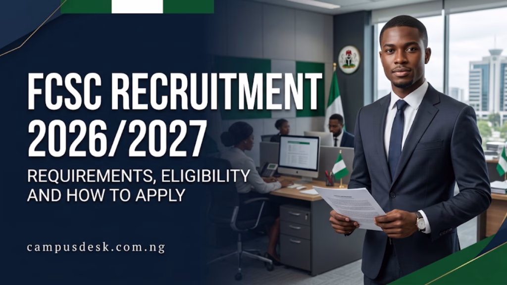 FCSC Recruitment 2026/2027