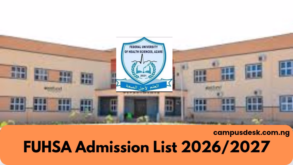 FUHSA Admission List 2026/2027