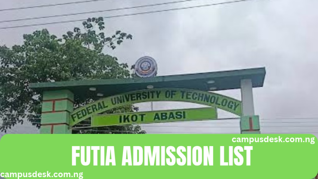FUTIA ADMISSION LIST 2026/2027