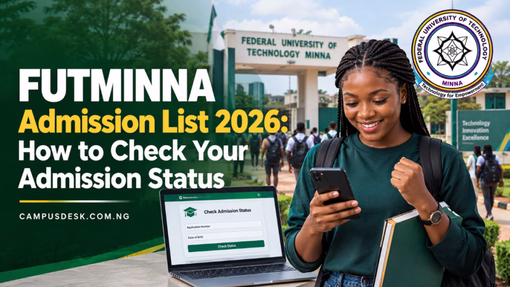 FUTMINNA Admission List 2026/2027