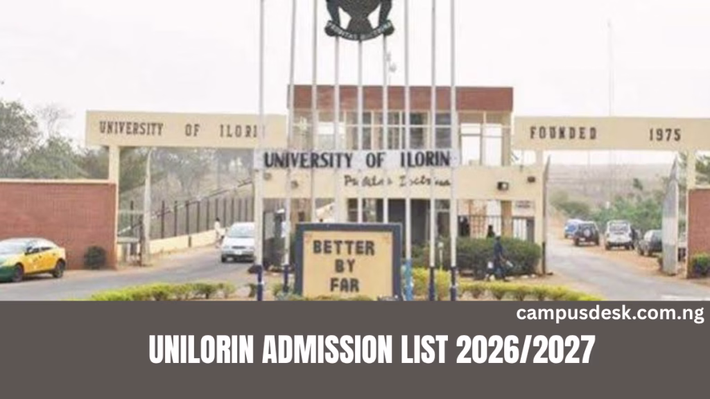 UNILORIN ADMISSION LIST 2026/2027