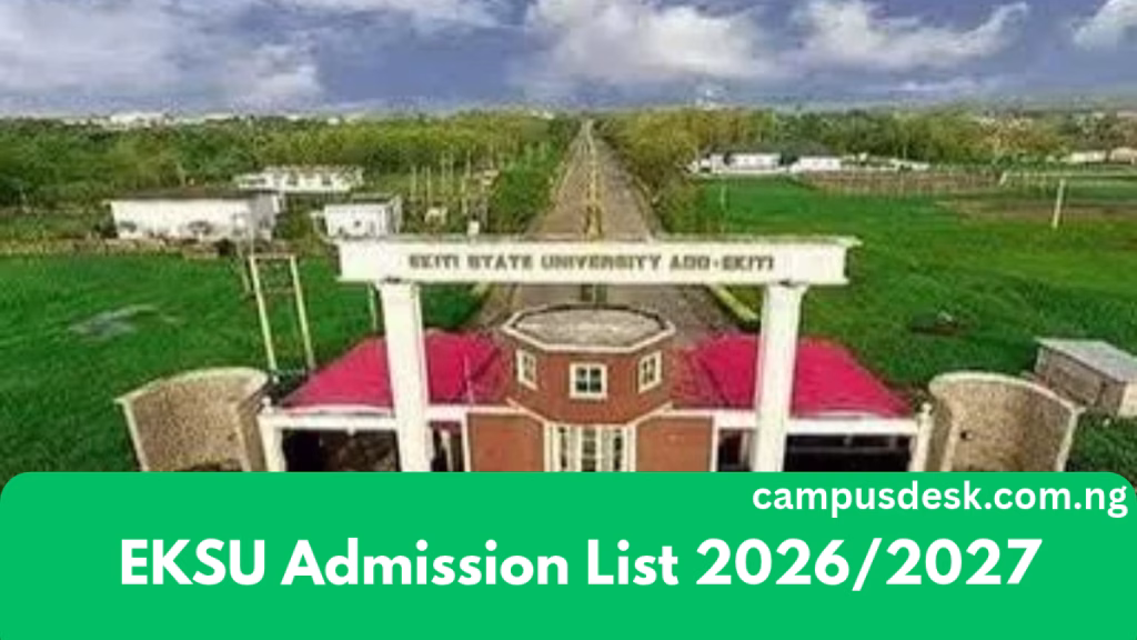 EKSU Admission List 2026/2027