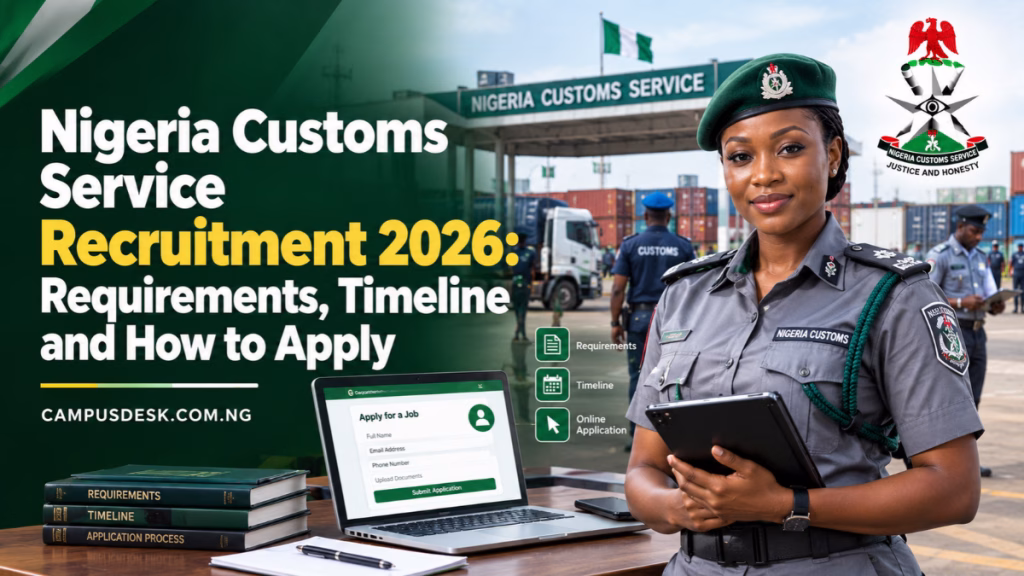 Nigeria Customs Service Recruitment 2026